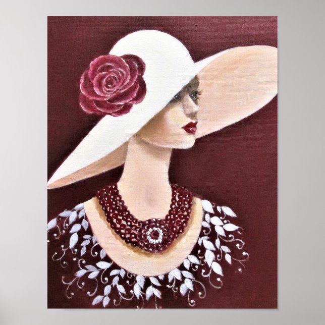 Póster Uma Senhora da Sociedade Vintage (Frente)