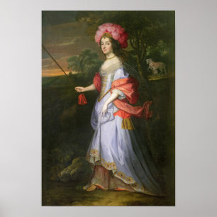 Póster Uma senhora no traje de mascarada, c.1679