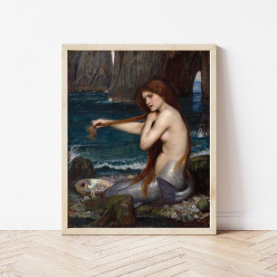 Poster Uma Sereia   John William Waterhouse