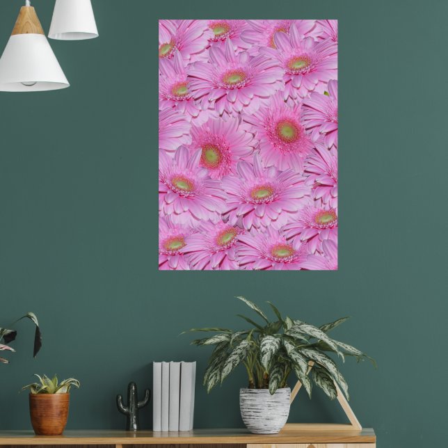 Poster Uma Sinfonia de Gerberas Rosa, (Sala de Estar 1)