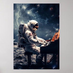 Poster Uma Sinfonia para as Estrelas   Piano astronauta n