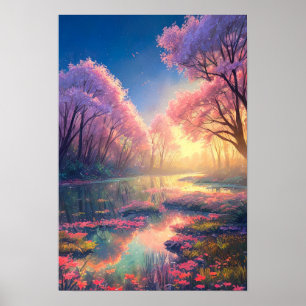 Poster Uma Sinfonia Rosa Mesmerizante no Marsh