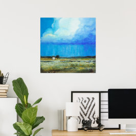 Póster Uma Tempestade Perfeita, Pintura de Paisagem Arte