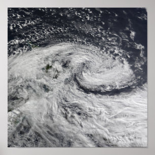 Póster Uma tempestade sobre a Nova Zelândia