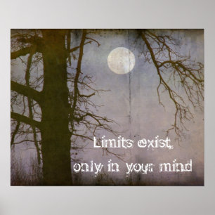 Poster Uma Tipografia De Citação De Lua