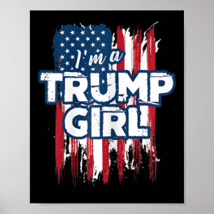 Poster Uma Trump Girl Pro Presidente Donald Trump Supp