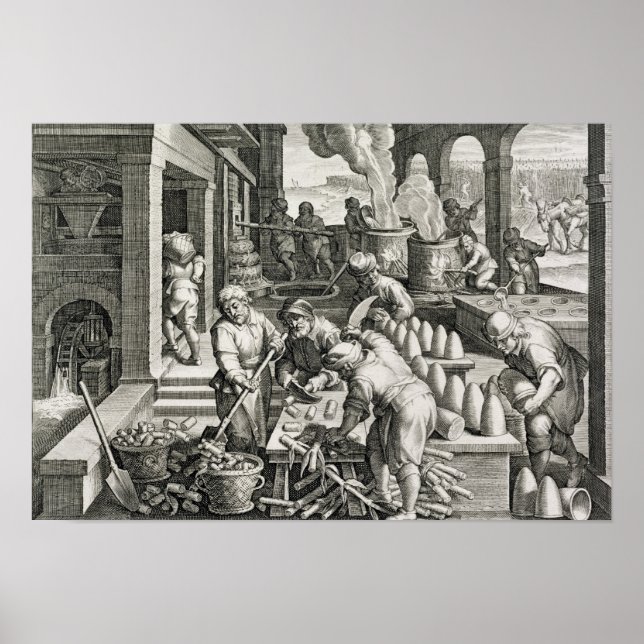 Póster Uma Usina de Açúcar e Produção de Açúcar (Frente)