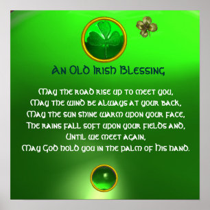 Poster Uma Velha Bênção Irlandesa, Quadrada