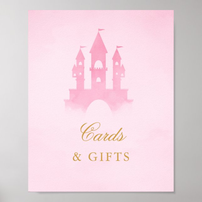 Poster Uma Vez Em Um Time Fairytale Castle Cards & Gifts (Frente)