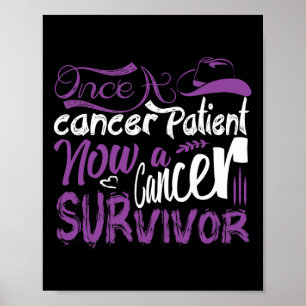 Poster Uma Vez Por Cancer, Agora Um Sobrevivente de cânce