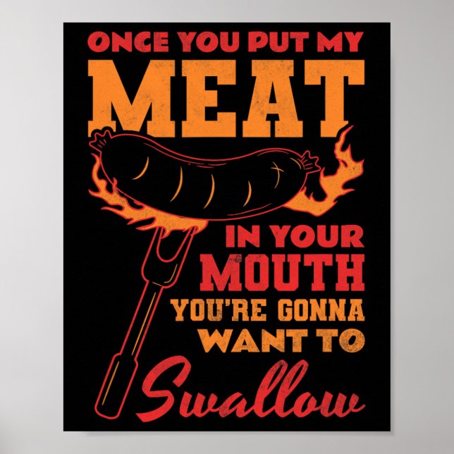 Poster Uma Vez Que Coloque Minha Carne Na Boca (Frente)