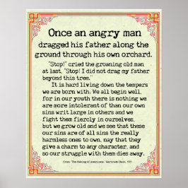 Póster "Uma vez um Homem Irritado" de "Fazer de Americano