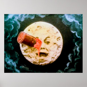 Poster Uma viagem à Vintage da Lua