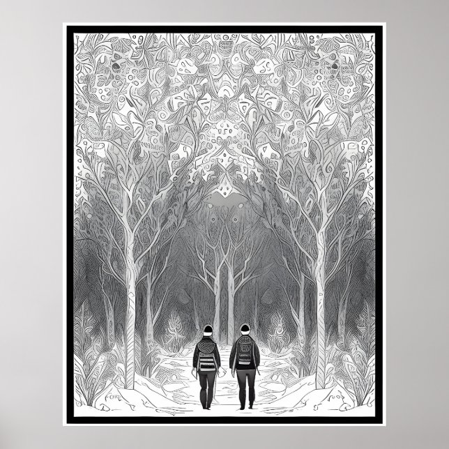 Poster Uma Viagem Impressionante Pela Floresta Encantada (Frente)
