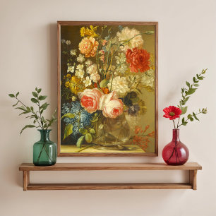 Poster Uma Vida Estática Com Rosas, Ludovico Stern
