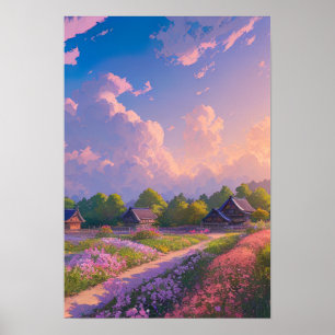 Poster Uma vila do interior japonês