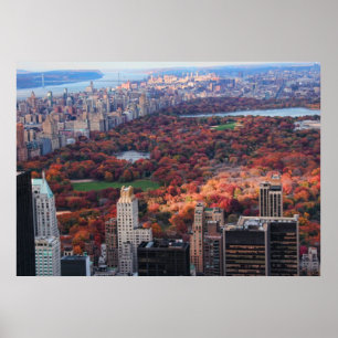 Póster Uma visão de cima: Outono no Central Park 01