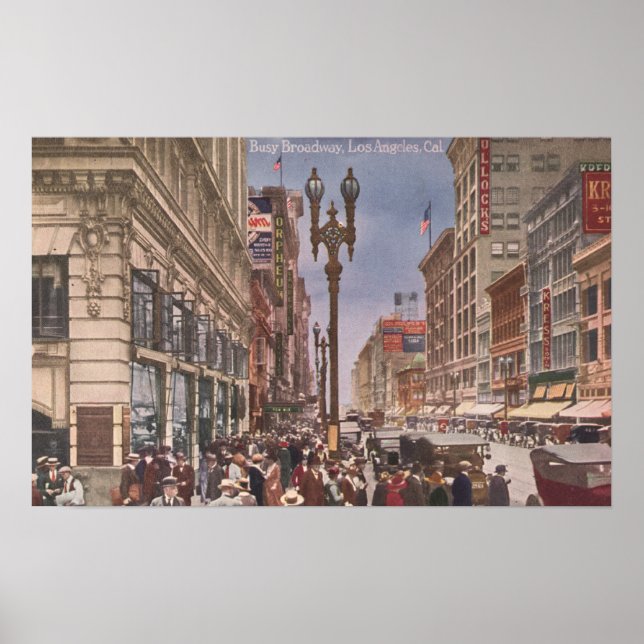 Póster Uma visão geral da Broadway de negócios (Frente)