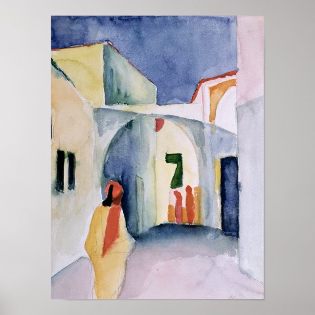 Póster Uma visão para baixo de um Beco (Frente)