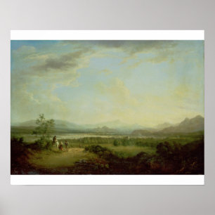 Poster Uma vista da cidade de Stirling no River Forth