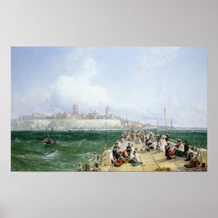 Póster Uma vista de Margate do cais, 1868