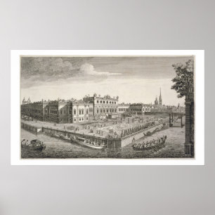 Póster Uma vista noroeste do palácio de verão de seu Im