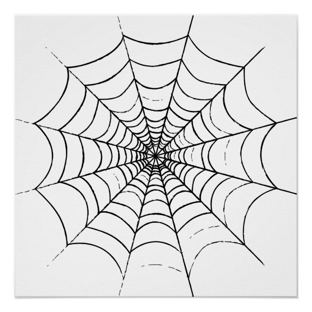 Póster Uma Web de aranha simples (Frente)