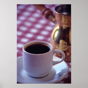 Póster Uma xícara de café árabe. Síria. O Meio