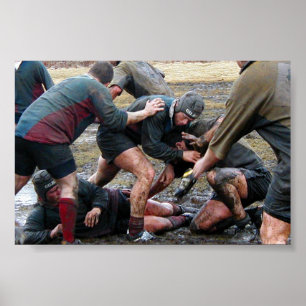 Póster Umass Lowell Rugby Ruck