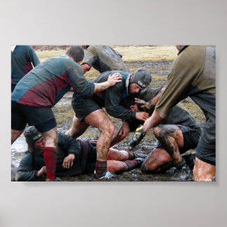 Póster Umass Lowell Rugby Ruck