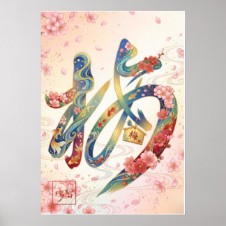 Poster Ume: Japanese Plum & Goldfish Elegance Ar260050262