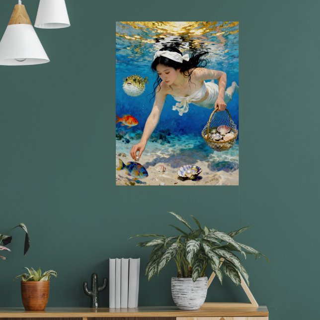 Poster "Umi Blossom" - Um Retrato Oceânico (Sala de Estar 1)