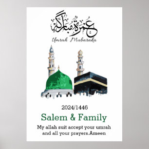 Poster umrah mubarak, ع م ر ة م ب ر ا ك