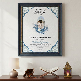 Poster Umrah Mubarak  Custom 1 Photo Islamic 