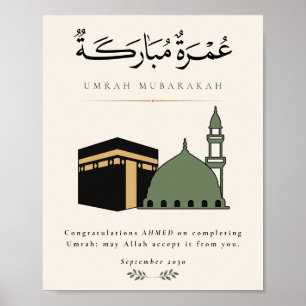 Poster Umrah Mubarakah Personalizada