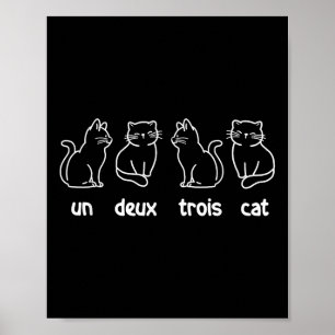 Poster Un Deux Trois Cat - Proprietário do Gatinho do Cat