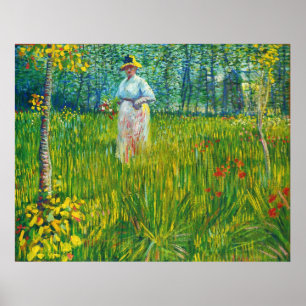 Poster Un Jardin dos dans de Femme (Van Gogh)