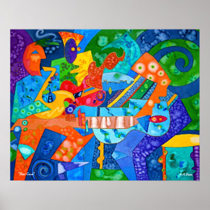 Póster "Una pintura original do sulco" por R.A.Brown©