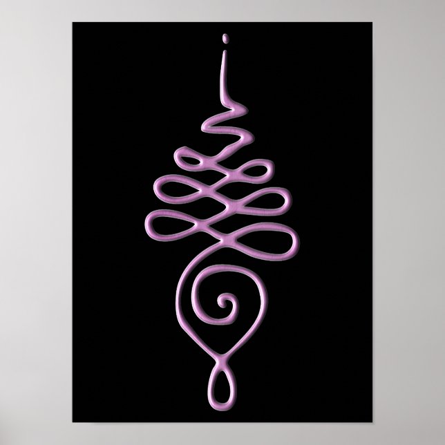 Poster Unalome Rosa (Frente)