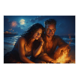 Póster Under A Moonlit Sky