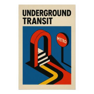 Póster Underground Transit - Poster