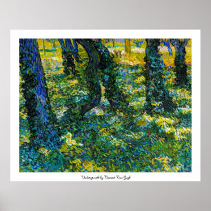 Póster Undergrowth por Vincent van Gogh