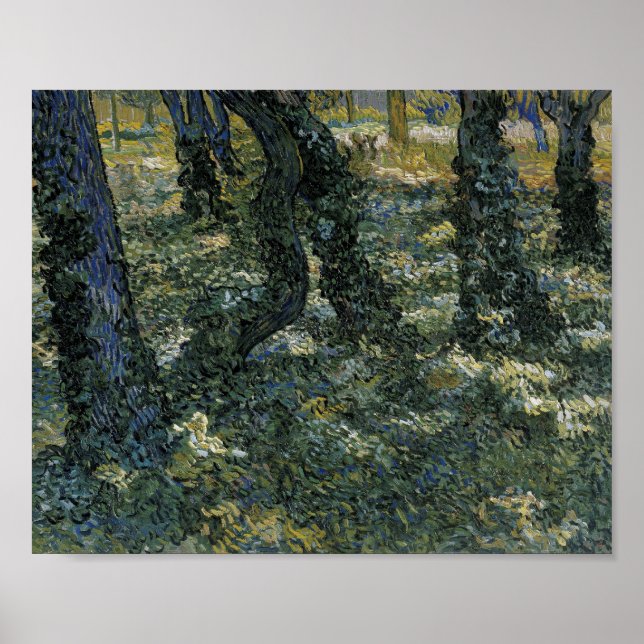 Póster Undergrowth Van Gogh Fine Art (Frente)