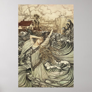 Poster Undine por Arthur Rackham