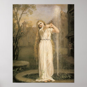 Póster Undine por Waterhouse