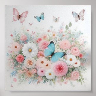Poster Une magnifique toile pour la chambre de bébé fille
