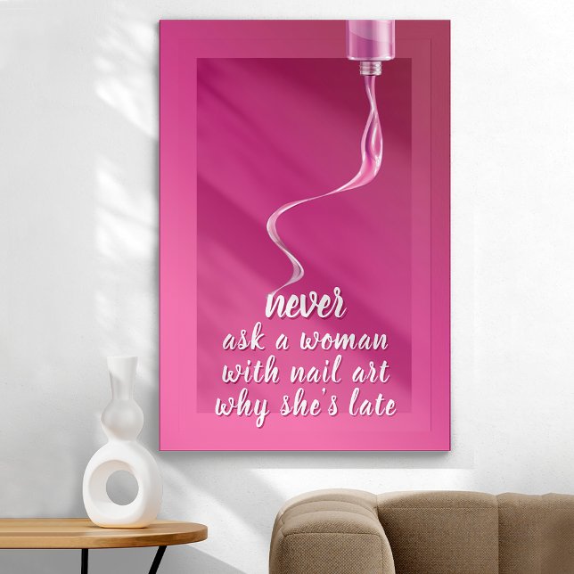 Poster Unhas Bonitas em Rosa (Criador carregado)