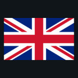 Póster União Britânica Jack<br><div class="desc">A bandeira da União da Grã-Bretanha Excelente em vermelho,  branco e azul patriótico. Sabiam - embora comumente conhecido como "bandeira da União",  o nome verdadeiro é "bandeira da União". Só é chamado de bandeira da União quando voa a partir de um barco.</div>