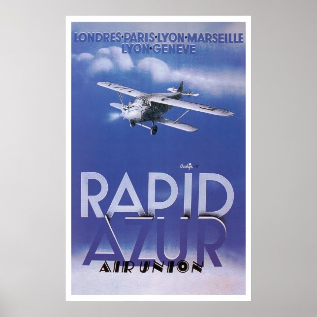 Poster União de Ar Rápido Azur (Frente)