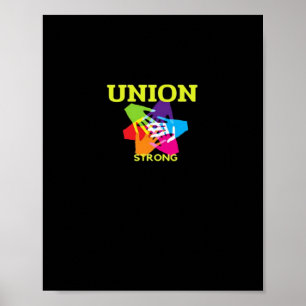 Poster União Forte Clássico - Dia do Trabalho